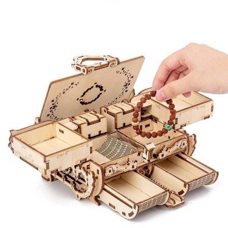 Træ puslespil Unik 3D Stereoskopisk Meget Svær Model Kit Spil Kasse Stonesav Legetøj