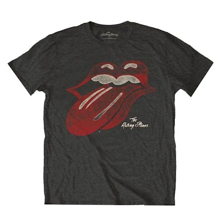 The Rolling Stones Unisex Vuxen Vintage Logo T-Shirt XL Charcoa
