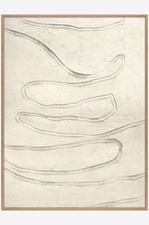 Malerifabrikken - Design Maalaus / Track The Line / 90x120 Cm / Tammikehys - Valkoinen - Taulut - 90X120 - - Homeroom