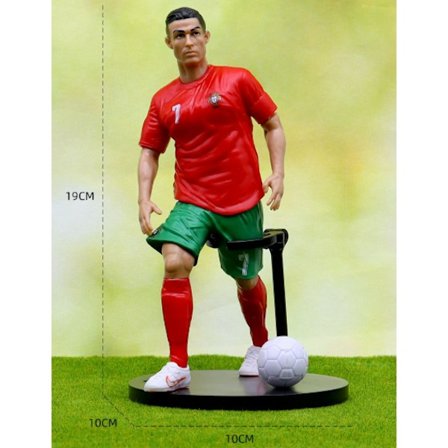 6-pack fotbollsactionfigurer Fotbollsstjärnor C. Ronaldo Messi Mbappe Fotbollsfan söta leksaker