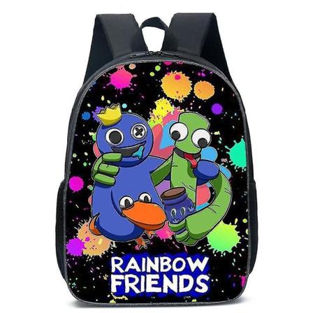 Slinx Rainbow Friends Ryggsekk Barn Skolevesker Boksekk Ryggsekker For Gutter Jenter B