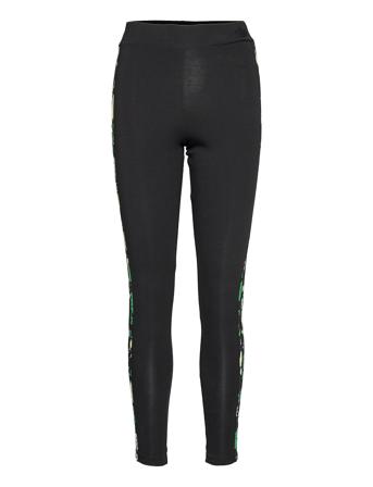 Floral 3-Stripes Medium Waist Tights W Black Adidas Originals