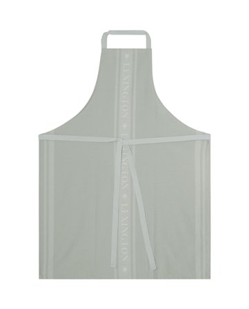 Lexington ICONS förkläde med jacquardstjärna i bomull, grön/vit