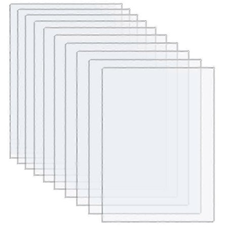 10 stk. klare akrylplater, kompatible med håndverk og tilpasset skilting