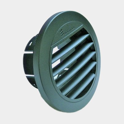 Outlet Eberspächer, 75 mm, open 30°, black