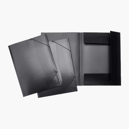 Biltema - Strikkmappe A4 svart 3 stk.