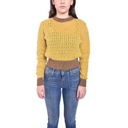 Pinko, Knitwear Żółty, Kobieta, Rozmiar: M