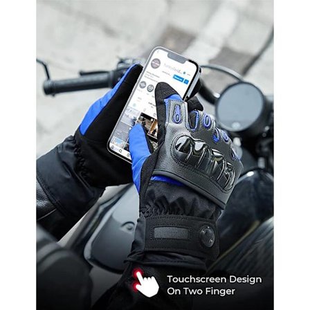 Vinter Motorcykelhandsker til Mænd, Vandtætte Vindtætte Letvægts Varme Touchscreen Handsker til Motorcykelkørsel og Udendørs Sport til ATV-kørsel