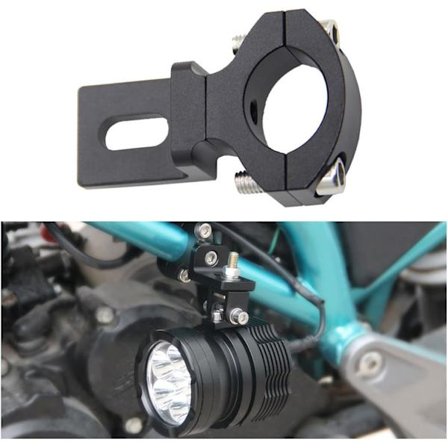 22-26mm Universal Motorcykel Styrelampafäste, LED-Spotlight Mount Holder Rörklämma, Motorcykel Arbetsljus Monteringsklämmor Spotlight Exte