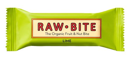 Rawbite Frugt- og nøddebar Glutenfri Ø Lime 50 g, Helse & Madvarer, Snacks, Barer
