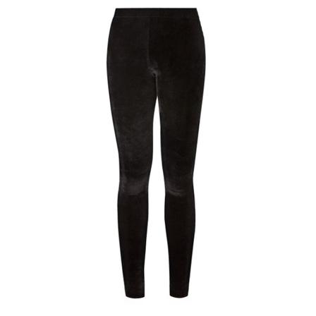 fadd Velour leggings, kobieta, S/M, Czarny