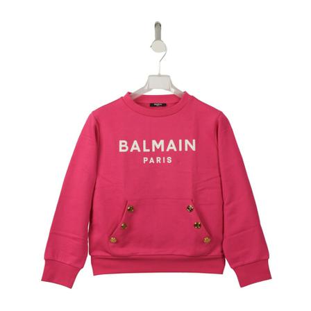 Balmain, Sweatshirts Różowy, Kobieta, Rozmiar: 128 CM