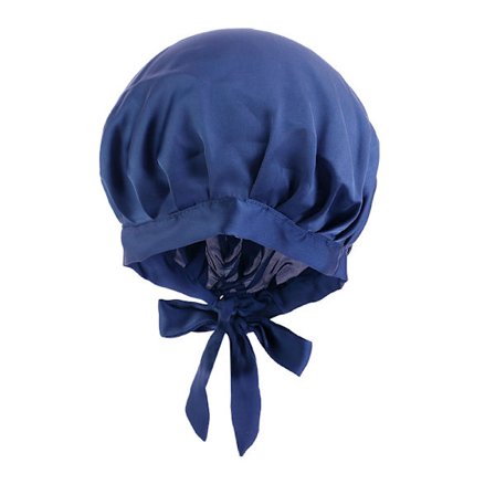 Tibetansk brusebadshætte til kvinder og piger, genanvendelig, overdimensioneret, vaskbar, sød og blød, Silke satin sovehat imitation silke hjem hat 