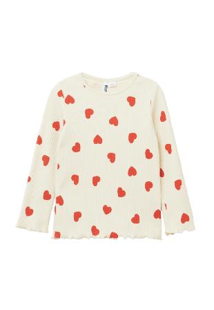 RIKIKI Ribbad tröja EMMY T-shirts & toppar Röd 98/104