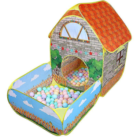 Lasten Pop Up -leikkiteltta ja vauvan tunneli pallokuoppa leikkipaikka sisä- ja ulkokäyttöön joululahjaksi