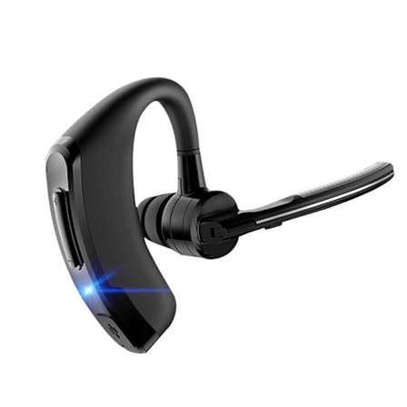 Bluetooth Mono Headset (Enkelt Sidet) - Tilsluttes din PC, Mac, Tablet og/eller Telefon - Støjreducerende, Sort