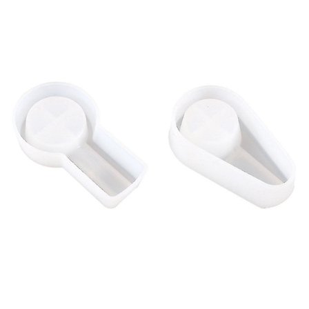 2 kpl Diy-kristalliepoksiashtray-muotti, neliönmuotoinen sikari tuhkakupin soikea sikari