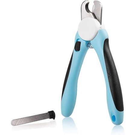 KLOKlipp för hundar och katter - Premiumkvalitet - Klosax och trimningsverktyg med säkerhetsskydd - Förhindrar överklippning av klor + Gratis nagelfil