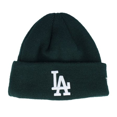 New Era - MLB Green cuff Beanie - Kids Los Angeles Dodgers Infant League Essential Beanie Dark Green Cuff @ Hatstore
