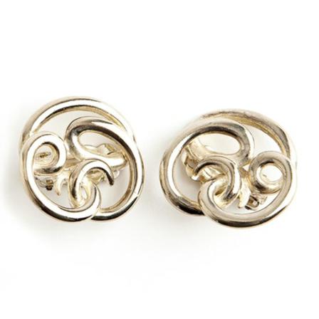 Givenchy Pre-owned Pre-owned Swirl Earrings , Geel , Dames , Maat: ONE Size
