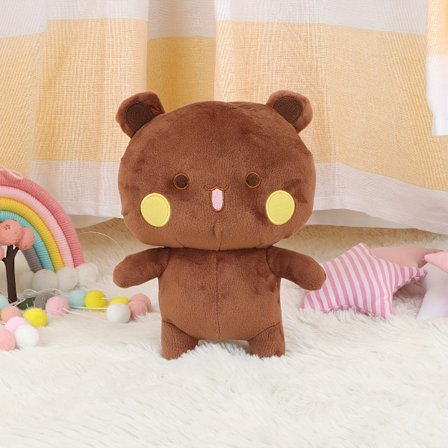 1 stk. Sød Panda og Bubu Bjørn Plysdyr, Boligindretning til Stuen, Plyslegetøjsornament