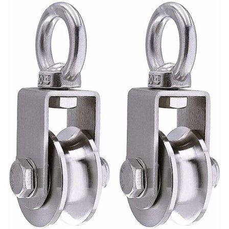 Linbana i rostfritt stål 304, maxbelastning 500 kg