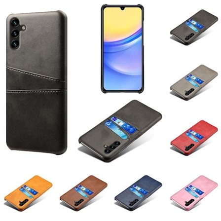 Kortholder Samsung Galaxy A15 etui mobilcover oplader høretelefoner -