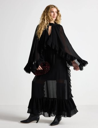 Lindex Dress Inga - Black - XL