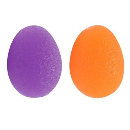 Håndterapikuler - Antistresskuler Håndterapi Barn for Stresslindring, Massasje & Trening Styrkekuler, (Lilla+Oransje)