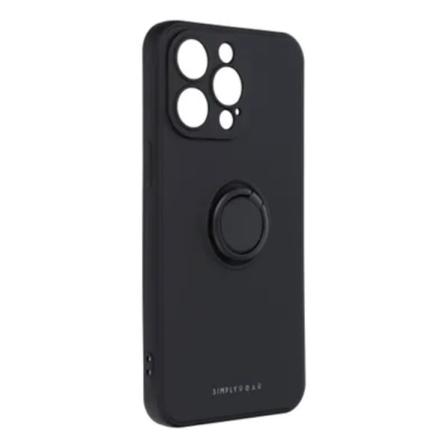 Roar iPhone 15 Pro Max -puhelinkuori rengaspidikkeellä Amber - Musta