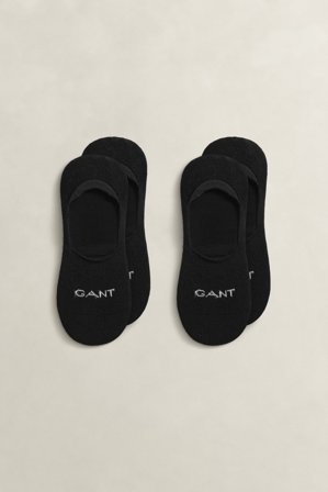 GANT Damen 2er-Pack Invisible Socken (39-41) Schwarz