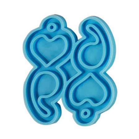 Valentinsdag Øreringe Epoxy Resin Form Øredråbe Danglers Silikoneform DIY