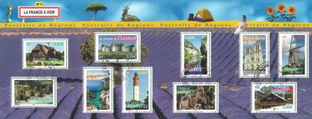 Frankrig - YT 77 - Stemplet miniark