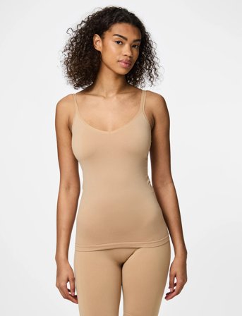 Pieces Pcplain Underwear Top Noos Bc - Beige - L/XL