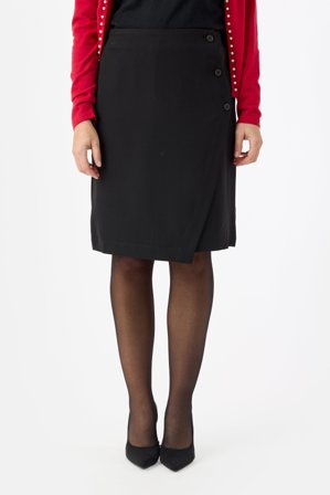 SIGNATURE - Nederdel - Sort - Knap Detalje