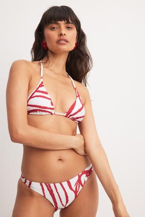 DISCODAYDREAM x NA-KD Printed Bikini Pantie - Bikinier - Multicolor - Large