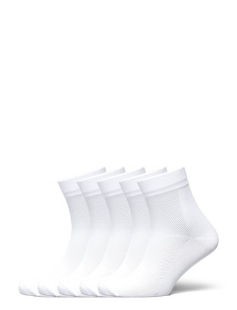 5-Pk Basic Running Socks White ZEBDIA