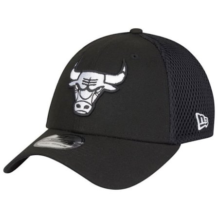 Casquette 39THIRTY - New Era - Chicago Bulls - Svart - 100% polyester - Stretch Fit