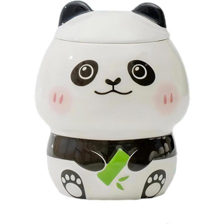 Kreativ Mugg Panda Mugg Söt Keramisk Kaffe Mugg med 3D Panda Kawaii Lock 3D Panda Kaffe Mugg Kopp Nyhet Mugg Gåvor för Panda Älskare Kvinnor Vänner