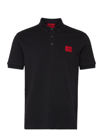 Dereso222 Polos Short-sleeved Svart HUGO