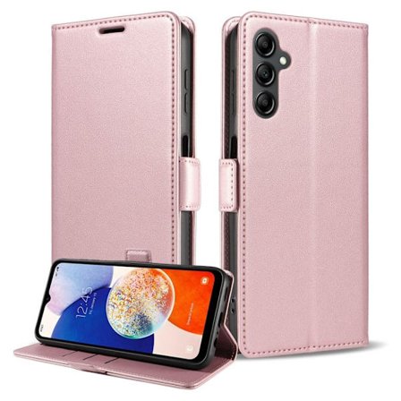 Samsung Galaxy A37 5G Wallet Cover RFID Blocking Card Holder - Pink