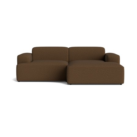 Madrid chaiselong sofa, højrevendt, Montreal Brun, flydersofa, bred chaiselong og dybt sæde - 240x101x73cm - Sofa, chaiselong