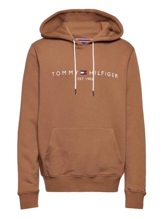 Tommy Logo Hoody Hettegenser Genser Beige Tommy Hilfiger