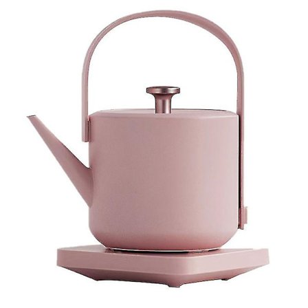 304 Rustfrit Stål Retro Elkedel Med Lang Tud Vandvarmer Håndbrygger Lille Tekande