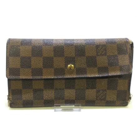 Louis Vuitton Vintage Pre-owned Canvas wallets Brun, Dame Vintage Accessories, Størrelse: ONE Size
