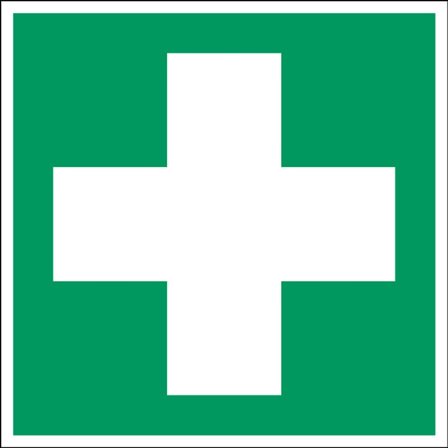 Schild Erste Hilfe, Polyester selbsthaftend, 200 x 200 mm
