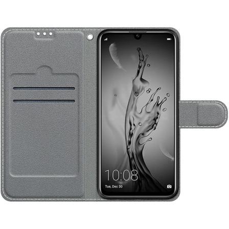 (stil 14) Välj ett fodral till Huawei P Smart 2019 Läderfodral med silikonstötsäkert plånboksfodral och folioställfunktion Snyggt mönster för tjejer