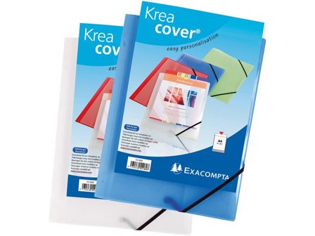 Exacompta Gummibandsmapp 3-kl ficka vit - Lyreco - Kontorsmaterial - Mappar och plastfickor - Plastmappar och aktmappar