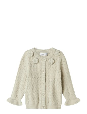 name it Nmfoanna Ls Knit Card - Cream - 104
