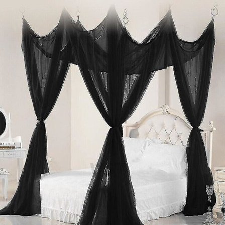 4-hjørnet Sengehimmel Myggenet eller Ramme Enkelt Dobbelt King